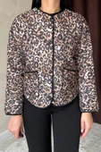Leopar Leopar Desenli Kapitone Ceket - 3