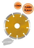 Wuvera 115 mm Elmas Kesici Disk – Beton, Mermer, Granit ve Taş Kesimi İçin Dayanıklı Kesme Taşı thumbnail 2