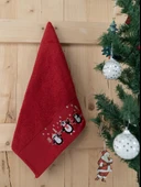 Pamuklu 2'li Şirin & Modern Nakışlı Hediyelik Havlu Seti Baveno thumbnail 4