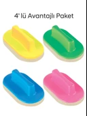 Kraf 575G Keçeli Yazı Tahtası Silgisi 4' lü Set - 1