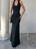 kADIn MAXİ HALTER ELBİSE - 6