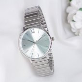 Gümüş Renk Roma Rakamlı Çelik Kordonlu Pinkoli Kadın Kol Saati ST-303980 thumbnail 3