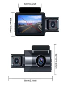 WiFi 1080P Arac Içi Kamera 5MP 170 Derece Aci Araba Kamerasi GSensor Dongu Kayit 150mAh Batarya - 2