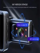 WiFi 1080P Arac Içi Kamera 5MP 170 Derece Aci Araba Kamerasi GSensor Dongu Kayit 150mAh Batarya - 5