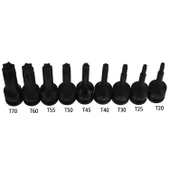 1/2" Torx Bits Lokma Seti 9 Parça T20 T25 T30 T40 T45 T50 T55 T60 T70 CR-MO Uzunluk:78 mm Tork thumbnail 4