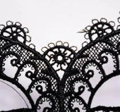 Siyah Dantel Kesim Balo Parti Maskesi 10 No - 3