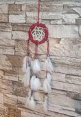 Düş Kapanı Araba Dikiz Ayna Duvar Süsü Hand Made Dreamcatcher Rüya Kapanı - 3