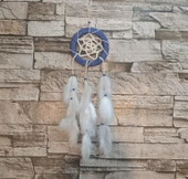 Düş Kapanı Araba Dikiz Ayna Duvar Süsü Hand Made Dreamcatcher Rüya Kapanı - 1