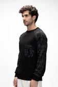 BAD BEAR DEEP CREWNECK / NIGHT ERKEK SWEATSHİRT SİYAH thumbnail 2