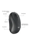 Logitech M240 Sessiz Kompakt Kablosuz Bluetooth Mouse - Siyah - 7