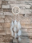 Düş Kapanı Araba Dikiz Ayna Duvar Süsü Hand Made Dreamcatcher Rüya Kapanı - 4