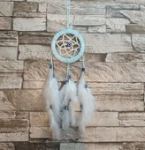 Düş Kapanı Araba Dikiz Ayna Duvar Süsü Hand Made Dreamcatcher Rüya Kapanı - 1