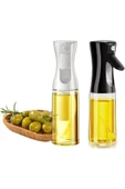 Dekorasyaa 2'li Çok Amaçlı Püskürtmeli Sprey Yağdanlık Cam Şişe 220ml - Siyah Beyaz - 1