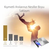 <![CDATA[Asus Zendrive-U5s Sdrw-08U5s-U Harici İnce Dvd Yazıcı  M-Disc Destekli  Metal Kasa]]> - 2