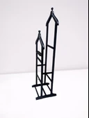 Dilsiz Uşak 2 Li 90533 Model Parlak Lake Siyah EL Yapımı - 4