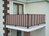GENCER Home Balkon Demir Perdesi Kuş Gözü Kahverengi Ölçü Seçenekli - 4