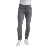 Terry Slim Fit Denim Pantolon Normal Bel Boru Paça - 3