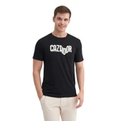 Erkek Marka Yazılı T-shirt - 9