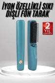 Şarjlı Saç Düzleştirici Tarak İyon Özellikli Sıkı Dişli Elektriklenme Karşıtı thumbnail 1
