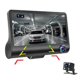 Üsküdar İletişim Full HD Ekran 1080p 3 Kameralı Araç Içi Güvenlik Kamera - 2