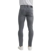 Terry Slim Fit Denim Pantolon Normal Bel Boru Paça - 4