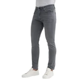 Terry Slim Fit Denim Pantolon Normal Bel Boru Paça - 5