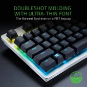 Razer PBT Tuş Seti Mekanik ve Optik Klavyeler için Klavye Yükseltme Seti (Arka Işık Uyumluluğu, Üstün PBT Malzemesi) Siyah - 3