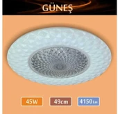 Sıva Üstü Led Panel 45W 49 cm çapında Model Güneş Led Avize - 1