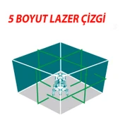 Total TLL305205 Lazer Terazi 5 Çizgi Yeşil Işın Otomatik Hizalama Profesyonel İnşaat 360 Ölçüm Aleti thumbnail 3