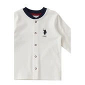 Krem Çıtçıtlı Uspa Desen Bebek 3'lü Takım thumbnail 4