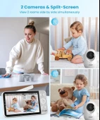 ieGeek Bebek Monitörü, 5.5 Inc Ekran - 2.5K Ultra HD - 2 Kamera - 2