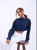 6603 KOT BLUZ-MAVİ - 5