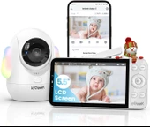 ieGeek Bebek Monitörü, 5.5 Inc Ekran - 2.5K Ultra HD - 1 Kamera - 1