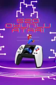 Kablosuz Oyun Konsolu Atari Game Stick Retro Konsol 520 Oyunlu thumbnail 1