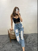 5998 KOT PANTOLON-MAVİ thumbnail 2