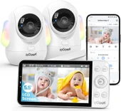 ieGeek Bebek Monitörü, 5.5 Inc Ekran - 2.5K Ultra HD - 2 Kamera - 1