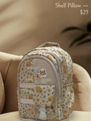 Öğrenci Sırt Okul Çantası Basit Kore Tarzı çocuk Seyahat Çantası kahve - 3