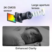 VTech Akıllı WiFi Bebek Monitörü, 2K CMOS Sensörlü 5.5 Inc - 1 Kamera thumbnail 3