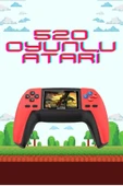 520 Retro Oyunlu El Konsolu Atari Oyun Konsolu Taşınabilir thumbnail 1