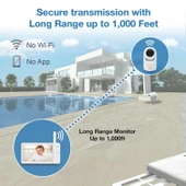 VTech Kamera ve Ses Özellikli, Pan Tilt Zoom - 7 Inc IPS Ekran - 2 Kamera - 6