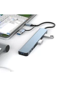Plentiful 7 In 1 Usb ve Type-c To Usb A + Type-C Usb 3.0 Çevirici Adaptör Çok Portlu Çoklayıcı Usb Hub - 1