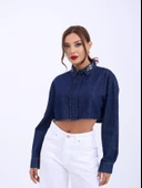 6603 KOT BLUZ-MAVİ - 1