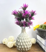 Yapay Çiçek Plastik Demet Fuşya Mini Sıkas Demeti Garnitür Aradal Dekoratif Yapay Bitki thumbnail 4