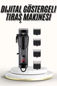 Saç Kesme Aleti Dijital Saç Sakal Tıraş Makinesi Dijital Göstergeli thumbnail 1