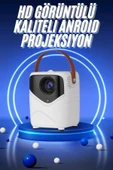 HD Ayaklı Portatif Projeksiyon Cihazı Bluetooth Wifi Akıllı Android İşlemcili thumbnail 1
