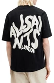 Erkek Baskılı Oversize T-shirt - Siyah - 2