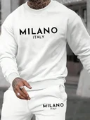 Erkek Uzun Kollu Baskı Detaylı Iki Iplik Takım - 2