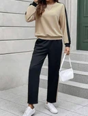 Kadın Iki Iplik şerit Detaylı Ikili Takım thumbnail 3