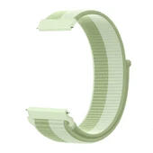 Huawei Watch GT5 Pro 46mm İle Uyumlu Ayarlanabilir Cırt Cırtlı Yumuşak Spor Kumaş Örgü Kordon  Yeşil thumbnail 2