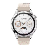 Sneezy Huawei Watch GT5 46mm İle Uyumlu 22mm Metal Klips Solo Fiberlink Örgü Kordon  Strlight Gökkuşağı thumbnail 4